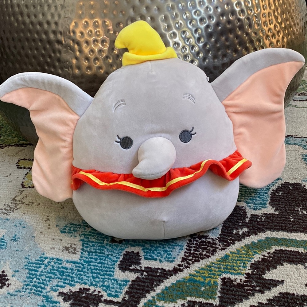 EUC Squishmallows Disney Dumbo Elephant 10 Inch Plush
